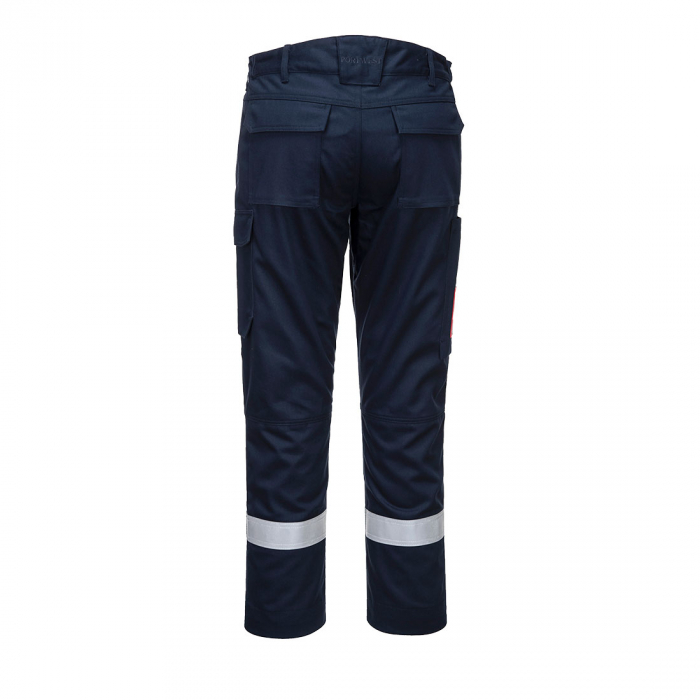 Pantaloni ignifugi reflectorizanti Portwest BIZFLAME ULTRA FR66 ,80% bumbac, 19% poliester, 1% fibra de carbon, 340g [3]
