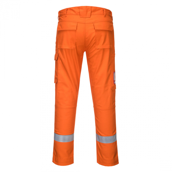 Pantaloni ignifugi reflectorizanti Portwest BIZFLAME ULTRA FR66 ,80% bumbac, 19% poliester, 1% fibra de carbon, 340g [3]