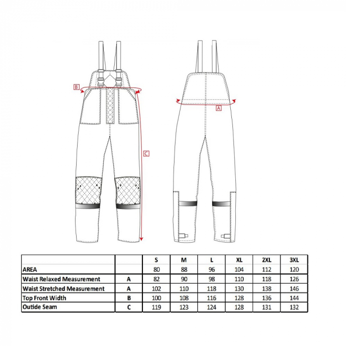 Pantaloni cu pieptar vatuiti de iarna Portwest COLDSTORE CS11, pentru depozite frigorifice, -40°C, 100% poliester, 300g [2]