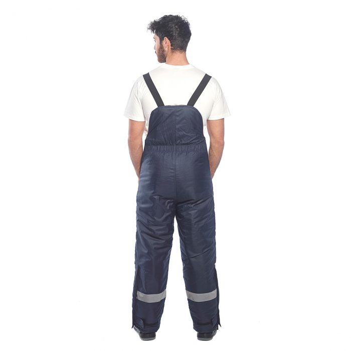 Pantaloni cu pieptar vatuiti de iarna Portwest COLDSTORE CS11, pentru depozite frigorifice, -40°C, 100% poliester, 300g [3]