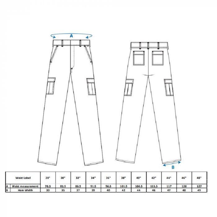 Pantaloni de lucru in talie Portwest COMBAT SLIM STRECH S231, 98% bumbac, 2% elastan, 255g [2]