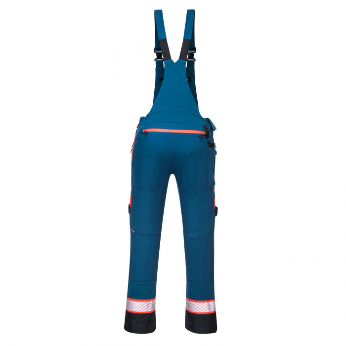 Pantaloni salopeta cu pieptar Portwest DX441 DX4, cu benzi reflectorizante, 93% poliester, 7% elastan, 270g [3]