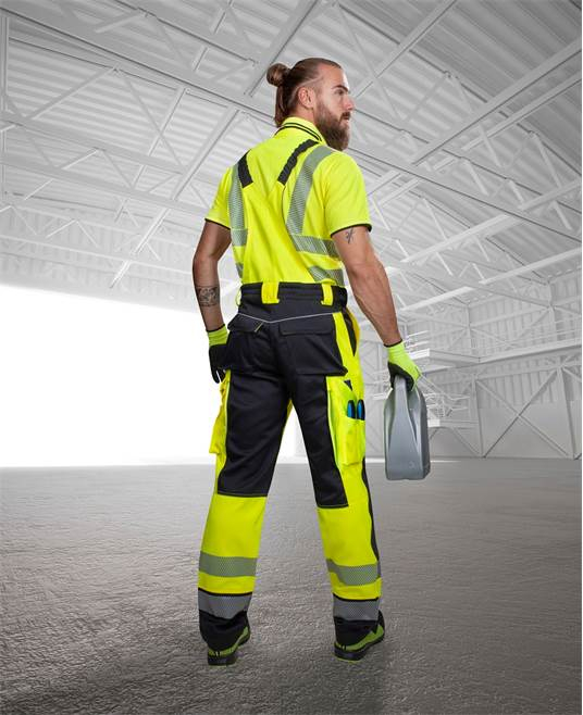 Pantaloni cu pieptar reflectorizanti Ardon SIGNAL, 65% poliester - 35% bumbac, 290 gr/mp [2]