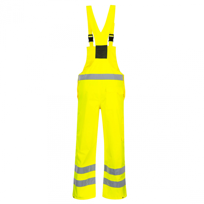 Pantaloni salopeta cu pieptar reflectorizanti HIVIS S388, necaptusiti, 100% poliester, 190 gr/mp [3]