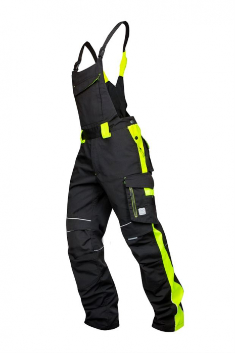 Pantaloni cu pieptar vatuiti de iarna Ardon NEON, poliester 65/35, 270gr/mp [2]