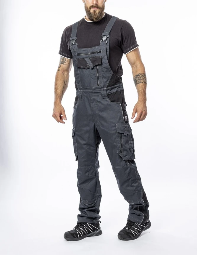 Pantaloni cu pieptar vatuiti de iarna Ardon VISION, tercot 60/40, 260 gr/mp [3]