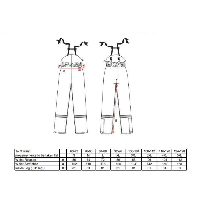 Pantaloni salopeta cu pieptar vatuiti de iarna ignifugi Portwest FR58, antistatici,  reflectorizanti, 99% bumbac, 1% fibra de carbon, 350g [2]