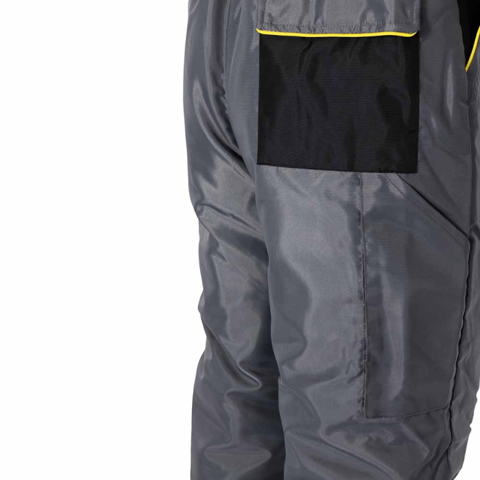 Pantaloni cu pieptar vatuiti de iarna Renania ANDURA WINTER BLUE, 100% poliester [11]