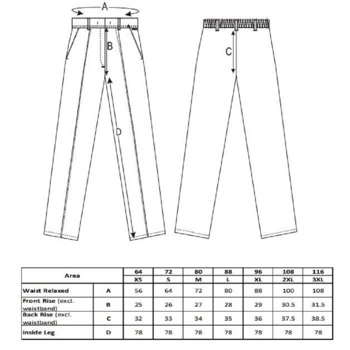 Pantaloni de lucru in talie dama Portwest LW97,elastici, 65% poliester, 35% bumbac, 210g [2]