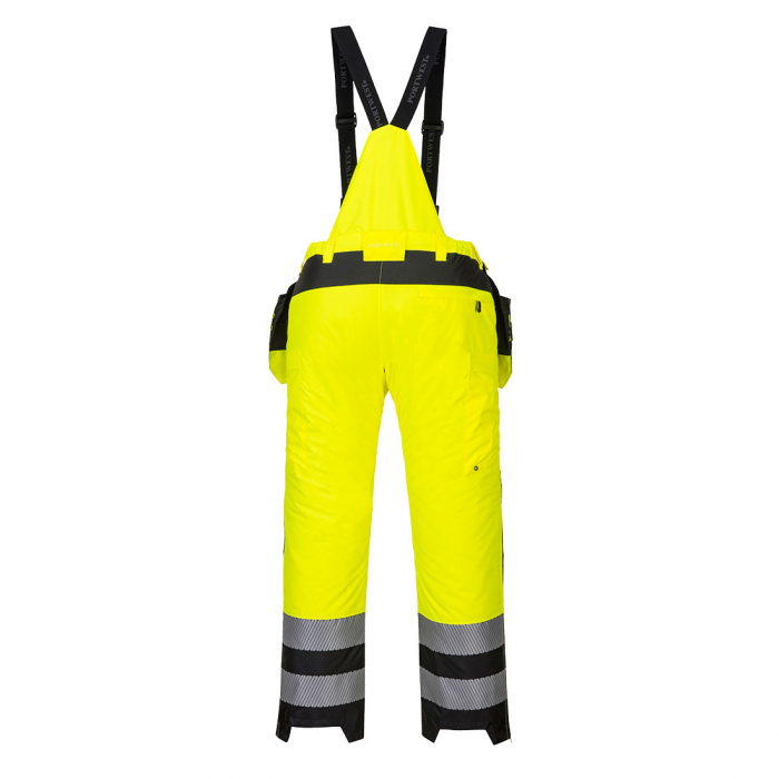 Pantaloni cu pieptar de iarna reflectorizanti Portwest PW351 PW3, 100% poliester, 190g [3]