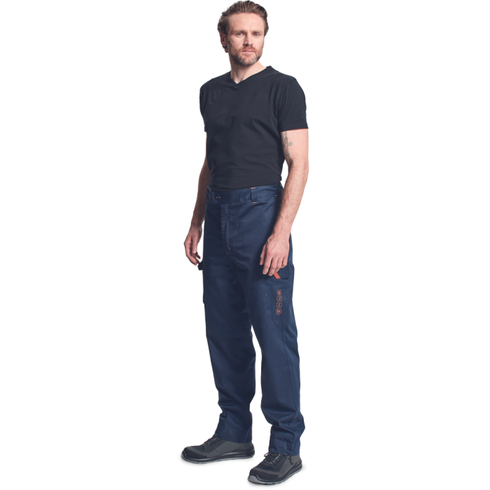 Pantaloni de lucru Cerva HYPER PM, 65% modacrilic, 33% bumbac, 2% fibra  antistatica, 270 g/mp [2]