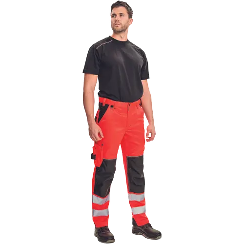 Pantaloni de lucru cu benzi reflecorizante Cerva KNOXFIELD HV FL, 80% poliester, 20% bumbac, 290 gr/mp [2]