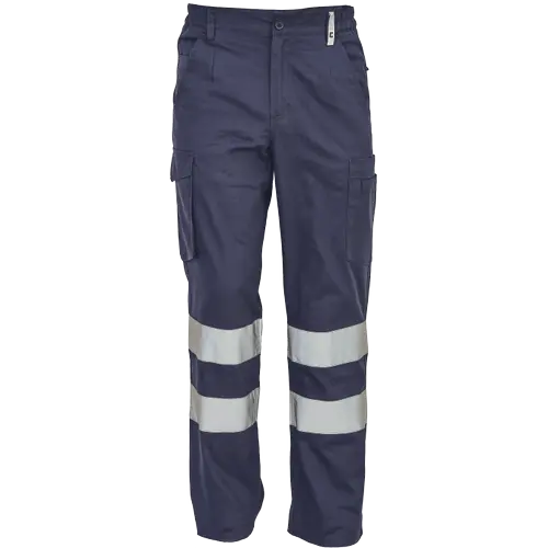 Pantaloni de lucru cu benzi reflectorizante Cerva HUELVA REFLEX, 65% poliester, 35% bumbac, 195 gr/mp [1]