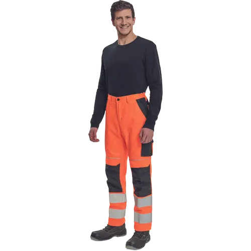 Pantaloni de lucru cu benzi reflectorizante Cerva MAX VIVO HV, 65% poliester, 35% bumbac, 250 gr/mp [3]