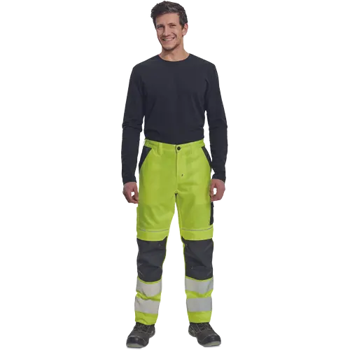 Pantaloni de lucru cu benzi reflectorizante Cerva MAX VIVO HV, 65% poliester, 35% bumbac, 250 gr/mp [3]