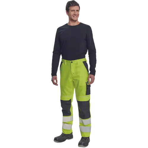 Pantaloni de lucru cu benzi reflectorizante Cerva MAX VIVO HV, 65% poliester, 35% bumbac, 250 gr/mp [2]