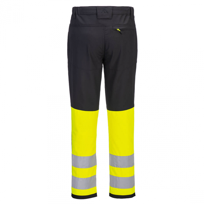 Pantaloni de lucru cu benzi reflectorizante Portwest CD888, 93% poliester, 7% elastan, 195 gr/mp [2]