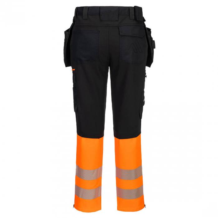 Pantaloni de lucru cu benzi reflectorizante Portwest DX457, 93% poliester, 7% elastan, 270 gr/mp [2]