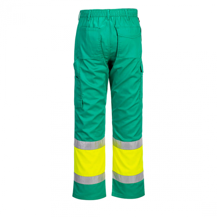 Pantaloni de lucru cu benzi reflectorizante Portwest L049, 65% poliester, 35% bumbac, 190 gr/mp [2]