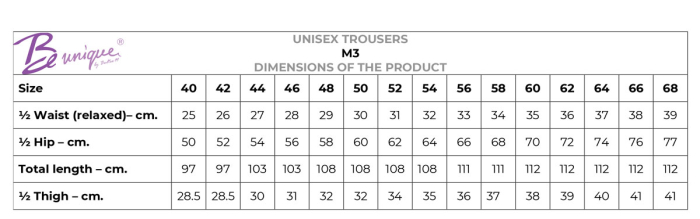 Pantaloni de lucru in talie BeUnique M3, 120 gr/mp [2]