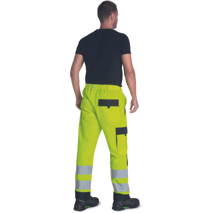 Pantaloni de lucru in talie cu benzi reflectorizante Cerva MAX NEO HV, 65% poliester, 35% bumbac, 250 gr/mp [4]