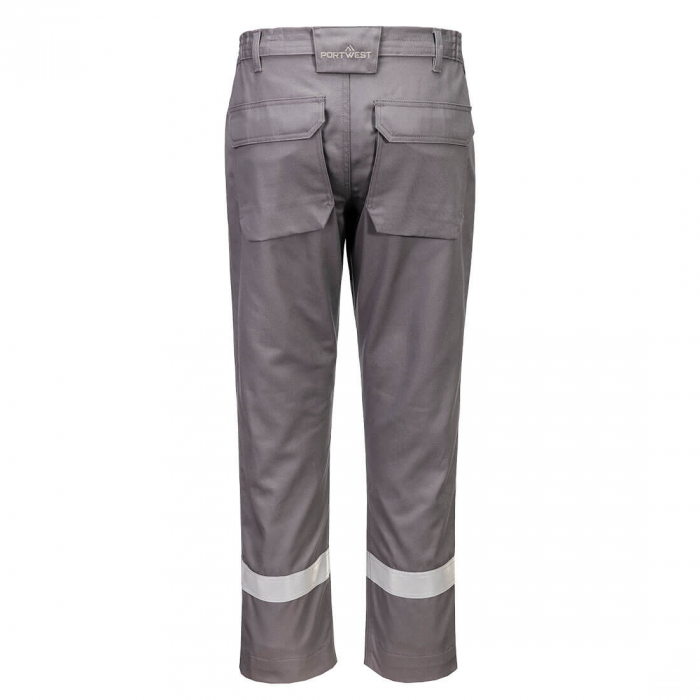 Pantaloni de lucru in talie Portwest FR417 Chemical Resistant, 99% bumbac, 1% fibra de carbon, 280 gr/mp [2]