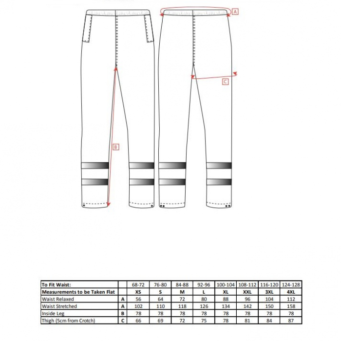 Pantaloni de lucru in talie Portwest IONA LITE S481,cu benzi reflectorizante 100% poliester, 190g [2]