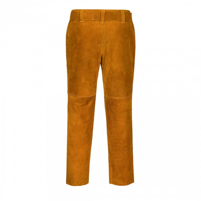 Pantaloni de protectie sudura ignifugi Portwest TAN SW31, piele spalt bovina, grosime 1,3 mm [3]