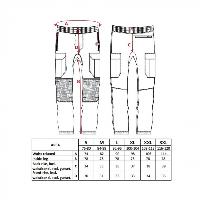 Pantaloni de lucru in talie Portwest FLEXI KX3 KX341, cu benzi reflectorizante, 93% poliester, 7% elastan, 270g [2]