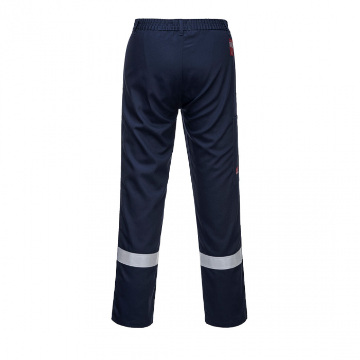Pantaloni ignifugati de sudura cu benzi reflectorizante Portwest BZ14 BIZWELD IONA, 100% bumbac, 330 gr/mp [2]