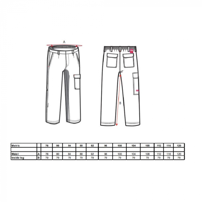 Pantaloni ignifugati de sudura Portwest BIZWELD BZ31, 330 gr/mp [2]