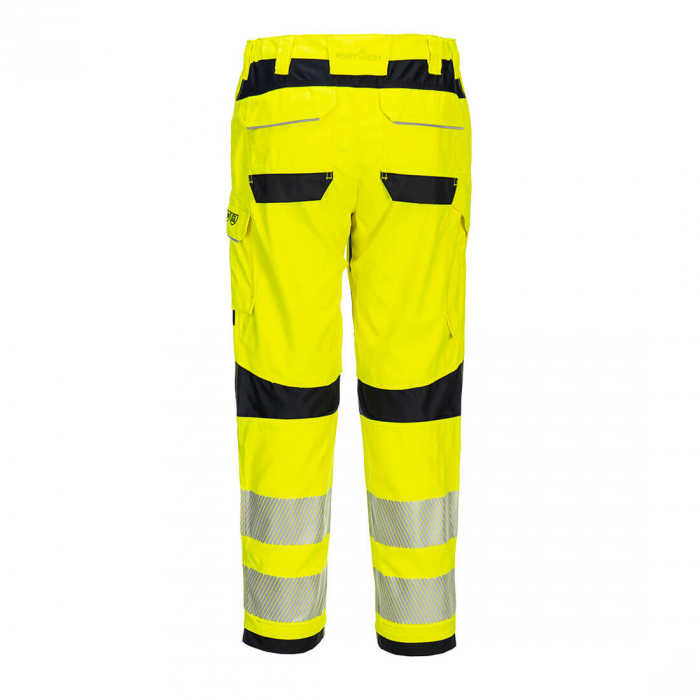 Pantaloni ignifugi reflectorizanti dama Portwest FR409, 60% modacrilic, 39% bumbac, 1% fibre carbon, 280 gr/mp [2]