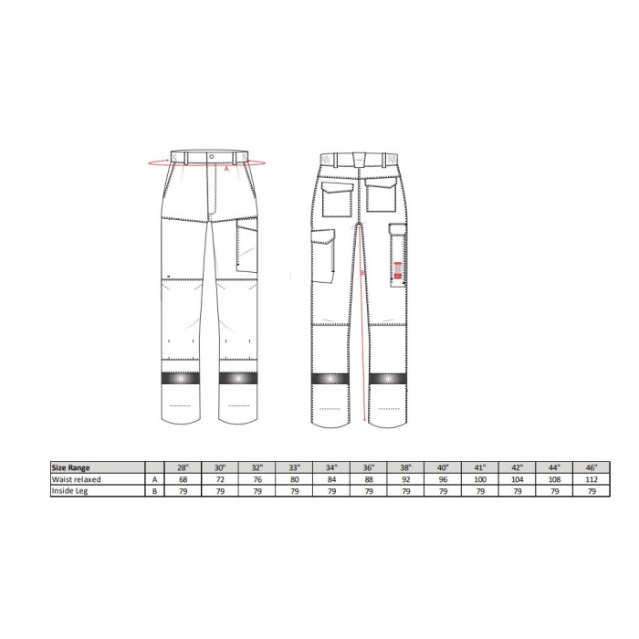 Pantaloni ignifugi reflectorizanti Portwest BIZFLAME ULTRA FR66 ,80% bumbac, 19% poliester, 1% fibra de carbon, 340g [2]