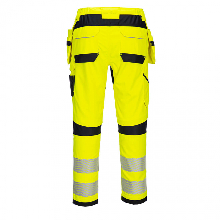 Pantaloni ignifugi reflectorizanti Portwest FR407 HOLSTER, 60% modacrilic, 39% bumbac, 1% fibre carbon, 280 gr/mp [2]