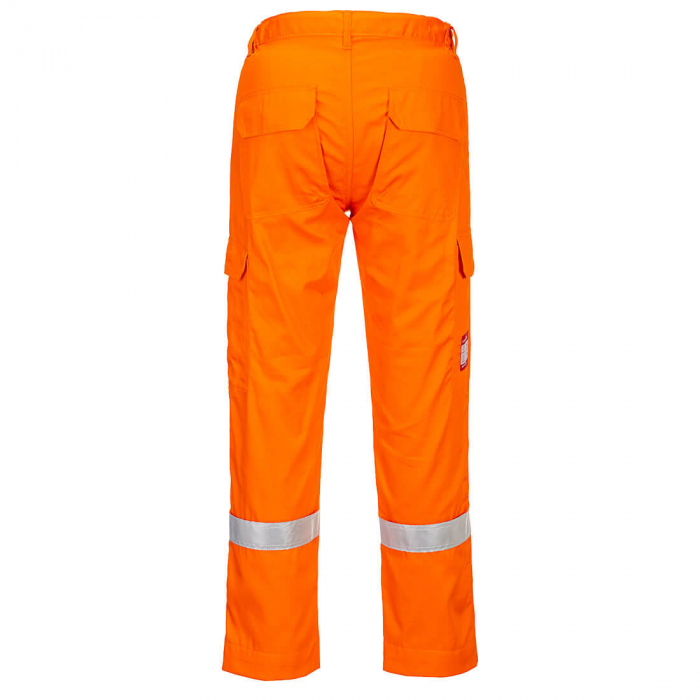 Pantaloni ignifugi reflectorizanti Portwest FR412, 99% bumbac, 1% fibra de carbon, 210 gr/mp [2]