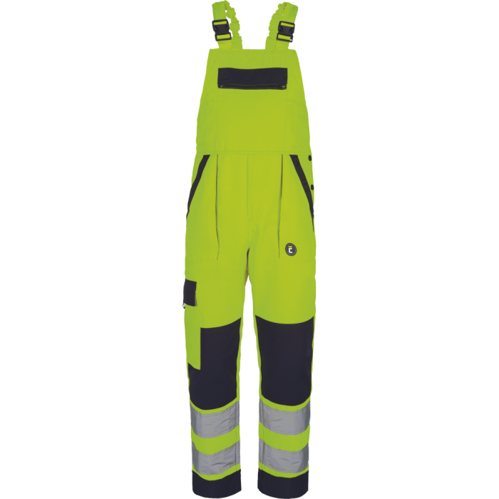 Pantaloni pieptar cu benzi reflectorizante Cerva MAX NEO HV, tercot 65/35, 250 gr/mp [1]