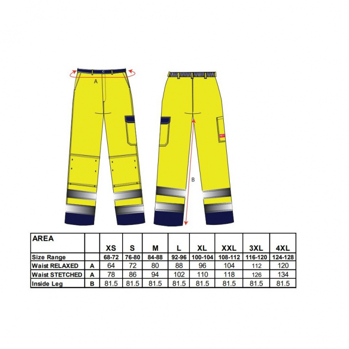 Pantaloni reflectorizanti ignifugi Portwest BIZFLAME PRO FR92, 99% bumbac, 1% fibra de carbon, 330g [2]
