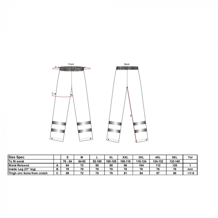 Pantaloni reflectorizanti ignifugi Portwest SEALTEX FLAME FR43, antistatici, 100% poliester, 260g [2]