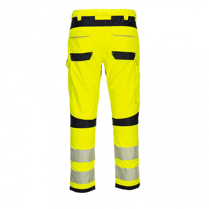 Pantaloni reflectorizanti, ignifugi in talie Portwest FR406, 60% modacrilic, 39% bumbac, 1% fibre carbon, 280 gr/mp [2]