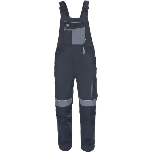 Pantaloni salopeta cu pieptar Cerva MAX ECO STRETCH, 65% poliester reciclat, 32% bumbac, 3% spandex, 245 gr/mp [1]