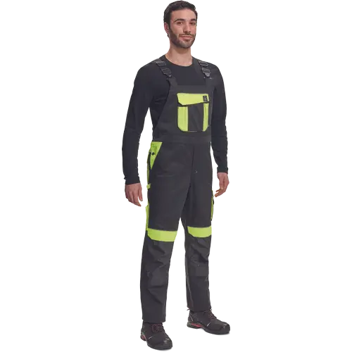 Pantaloni salopeta cu pieptar Cerva MAX VIVO, 65% poliester, 35% bumbac, 250 gr/mp [3]