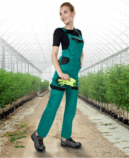 Pantaloni salopeta cu pieptar dama Ardon COOL TREND, 100% bumbac, 260gr/mp [3]
