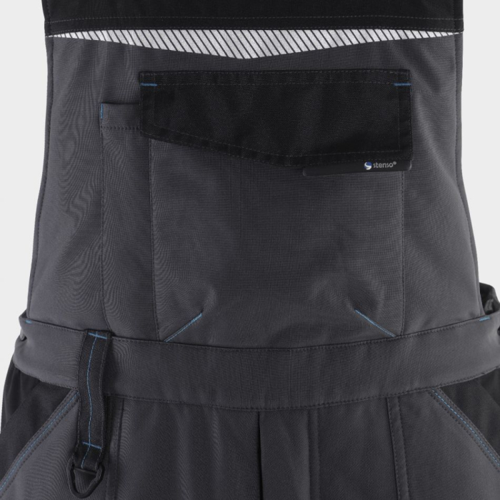 Pantaloni salopeta cu pieptar matlasata de iarna Stenso REVOLT SOFTSHELL WINTER, 100% poliester, 240 gr/mp [4]