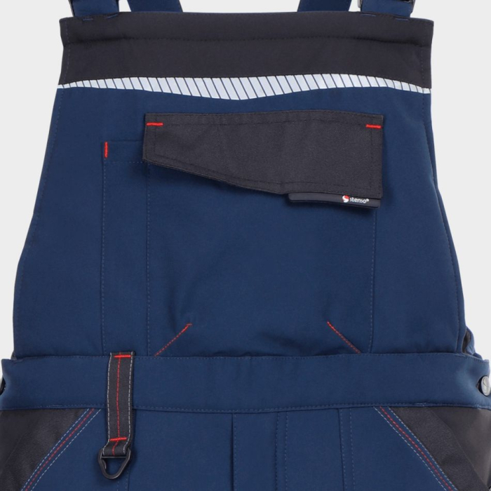 Pantaloni salopeta cu pieptar matlasata de iarna Stenso REVOLT SOFTSHELL WINTER, 100% poliester, 240 gr/mp [2]