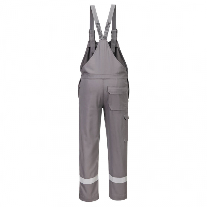 Pantaloni salopeta cu pieptar Portwest FR418 Chemical Resistant, 99% bumbac, 1% fibra de carbon, 280 gr/mp [2]
