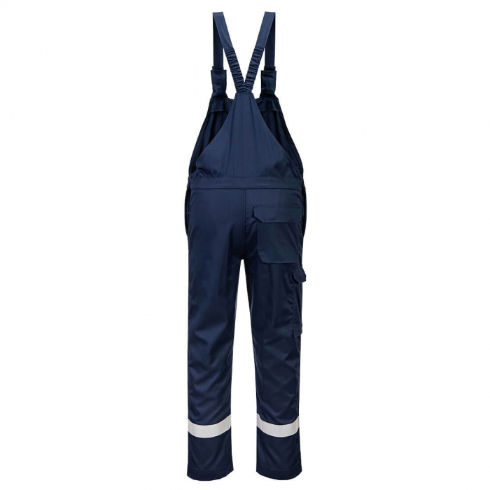 Pantaloni salopeta cu pieptar Portwest FR418 Chemical Resistant, 99% bumbac, 1% fibra de carbon, 280 gr/mp [2]
