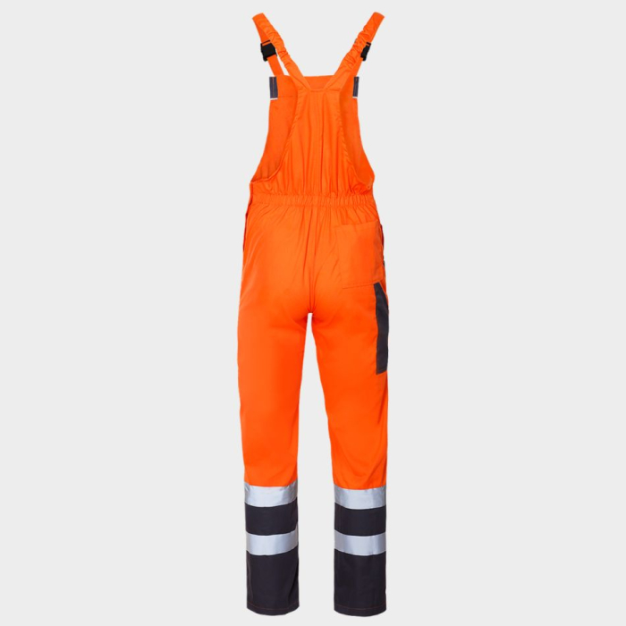 Pantaloni salopeta cu pieptar reflectorizanti Stenso COLLINS SUMMER HV, tercot 35/65, 240 gr/mp [5]