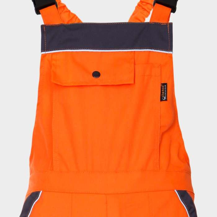 Pantaloni salopeta cu pieptar reflectorizanti Stenso COLLINS SUMMER HV, tercot 35/65, 240 gr/mp [2]