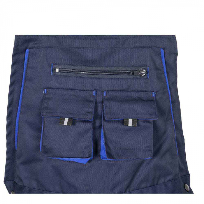 Pantaloni salopeta cu pieptar Renania FIJI, tercot 65/35, 235gr/mp [6]