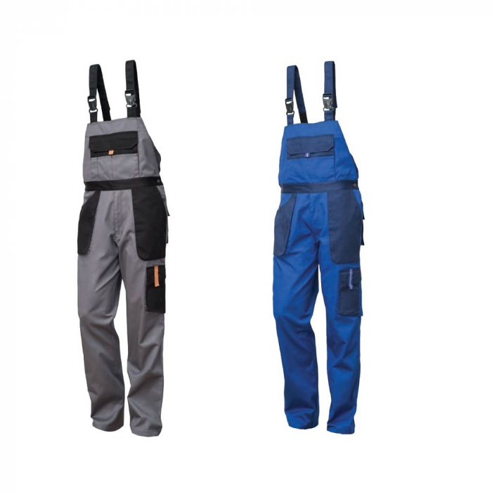 Pantaloni salopeta cu pieptar Renania VULCANO, tercot 65/35, 235gr/mp [3]